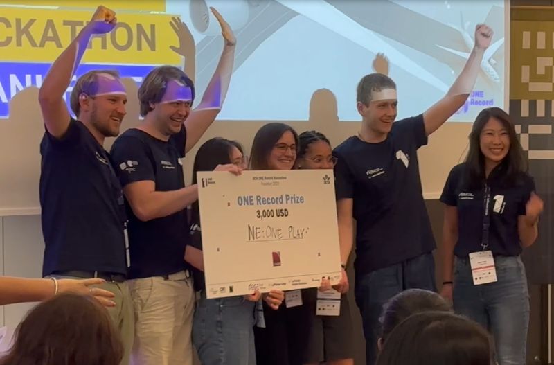 Winning my first iata onerecord hackathon, a bit worked up but prize in hand